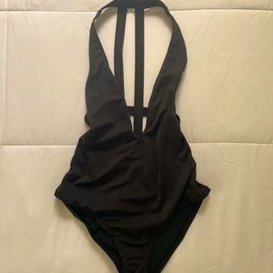 Urban Outfitters Deep V and Strappy-Back One Piece